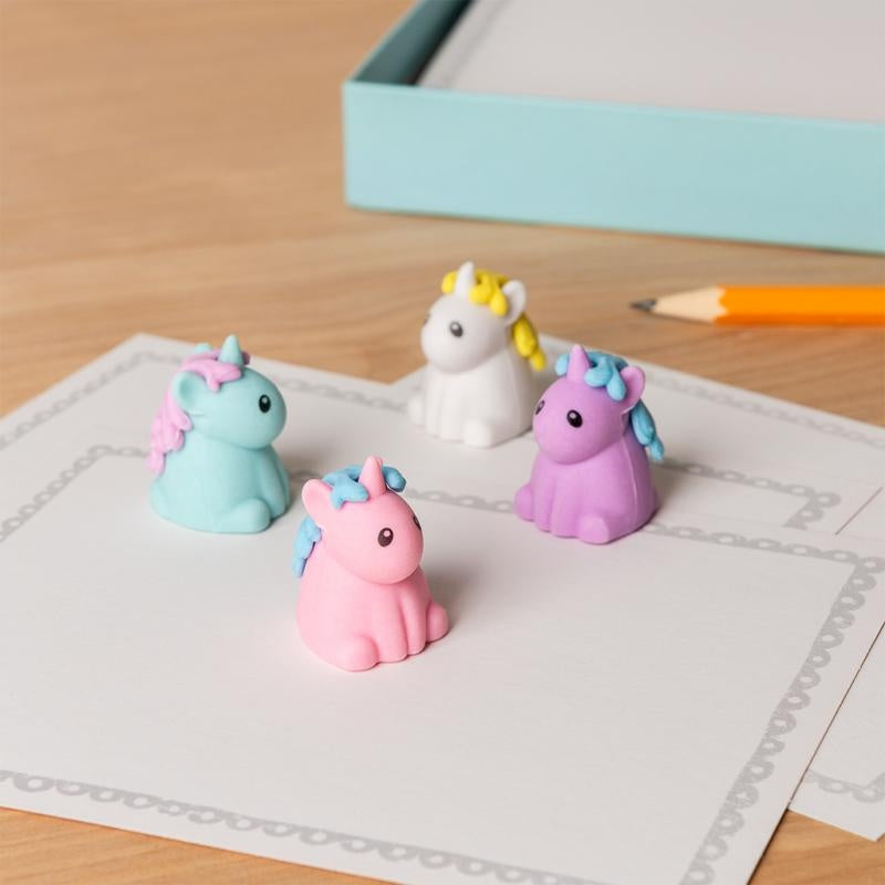 Rex International Unicorn Erasers Set of 4 31241 lifestyle