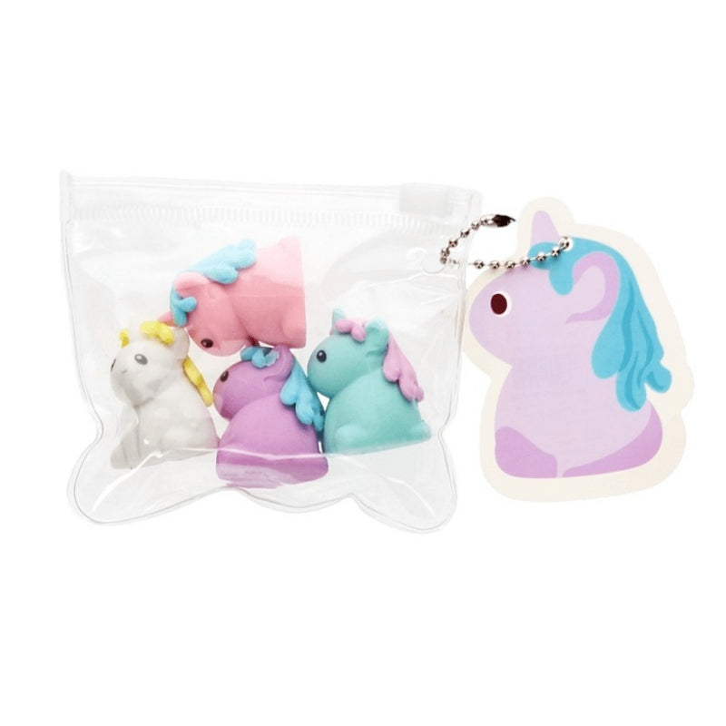 Rex International Unicorn Erasers Set of 4 31241 packaging