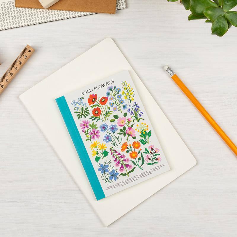 Rex International Wild Flowers A6 Notebook 29422 lifestyle