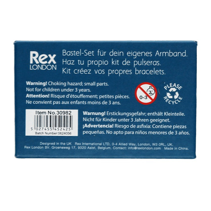 Rex International Wooden Bead Bracelet Kit Magical 30982 box back