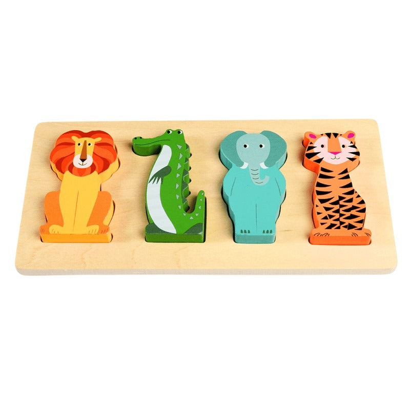 Rex International Wooden Puzzle Colourful Creatures 29951 front2