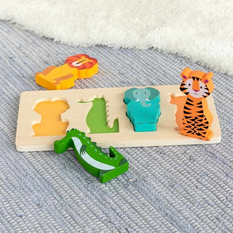 Rex International Wooden Puzzle Colourful Creatures 29951 lifestyle