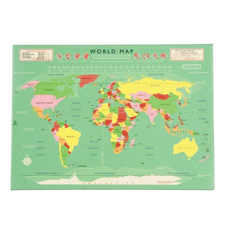 World Map Fridge Magnet