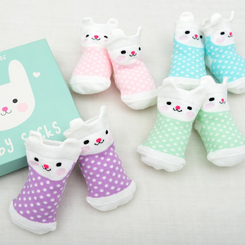 Rex London Bonnie The Bunny 4 Pairs Baby Socks 27479 lifestyle