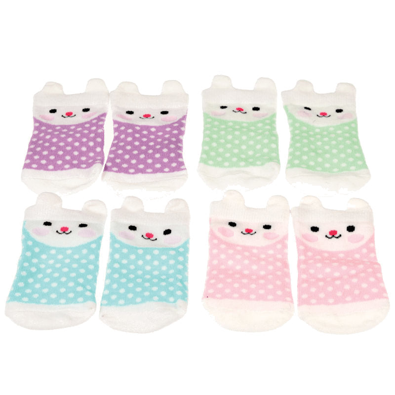 Rex London Bonnie The Bunny 4 Pairs Baby Socks 27479 selection