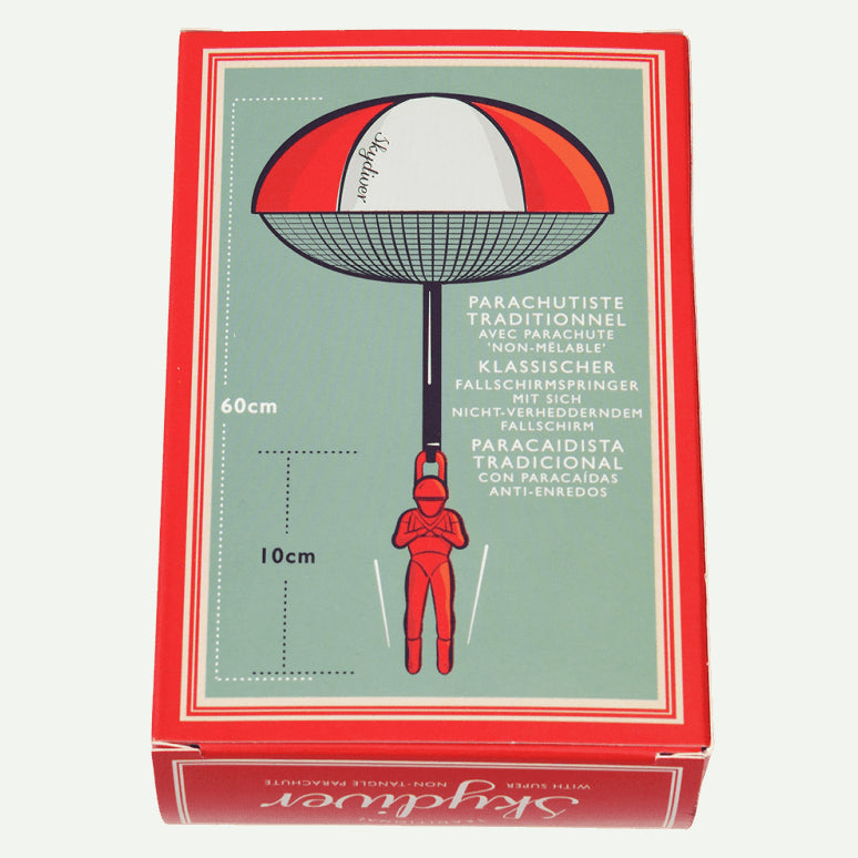 Rex London Traditional Skydiver Toy 30126 box rear