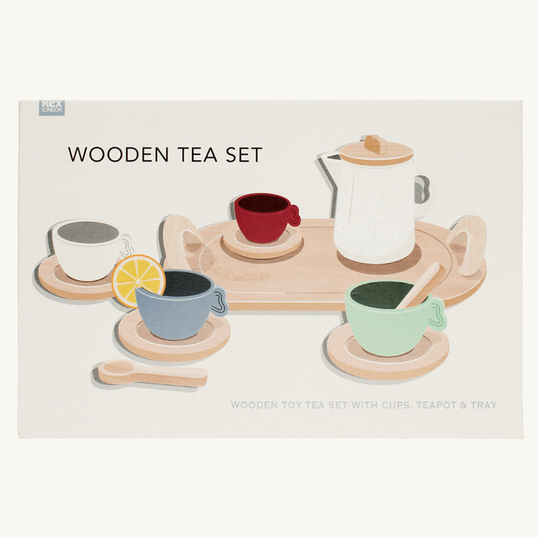 Rex London Wooden Toy Tea Set 31030 box front