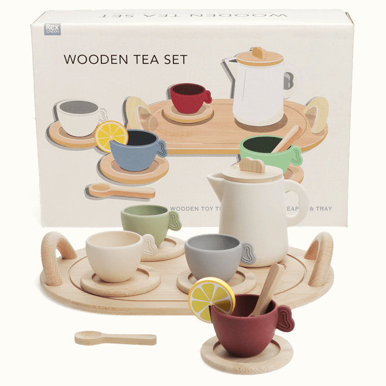 Rex London Wooden Toy Tea Set 31030 main