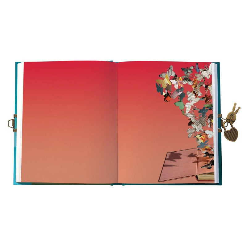 Roger La Borde Girl in Forest Lockable Notebook ASD032 inside 1