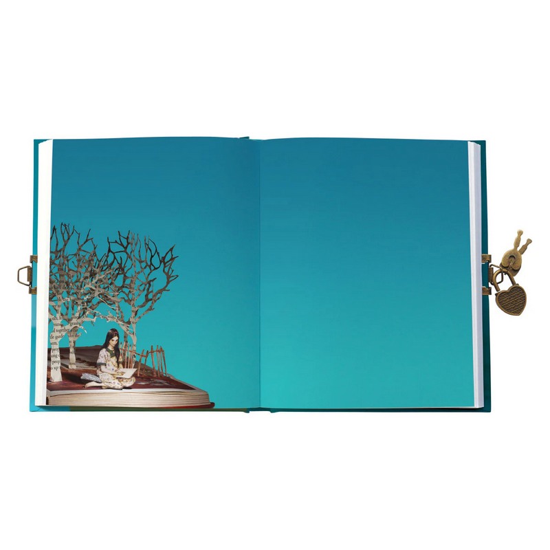 Roger La Borde Girl in Forest Lockable Notebook ASD032 inside 4