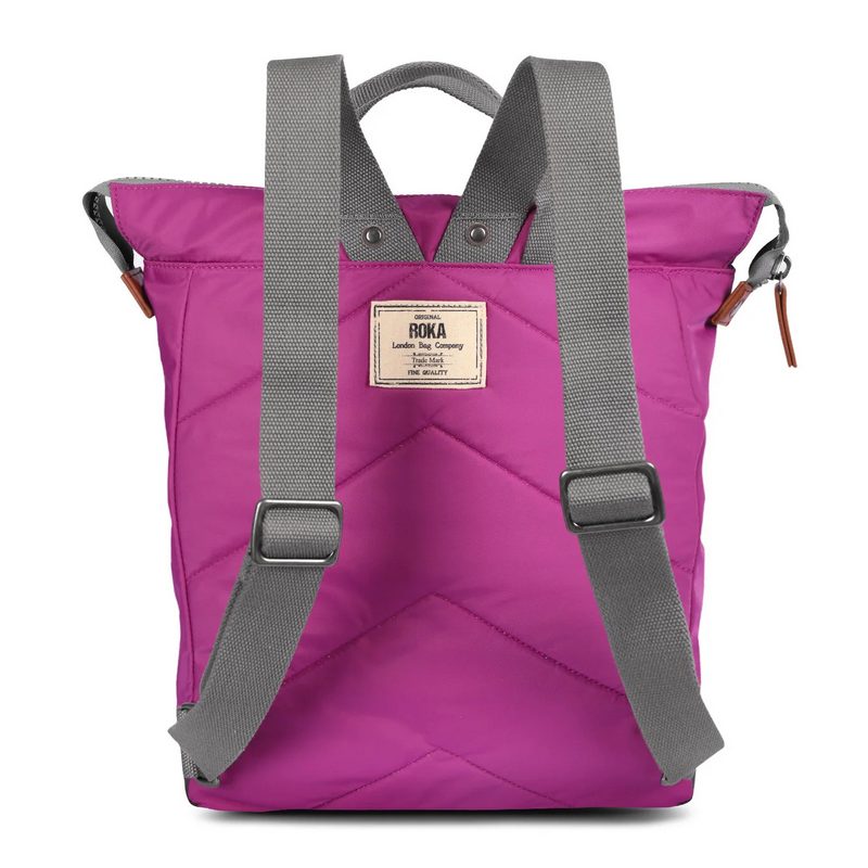 Roka Backpack Bantry B Medium Violet Recycled Nylon BANTBMRNVIO back
