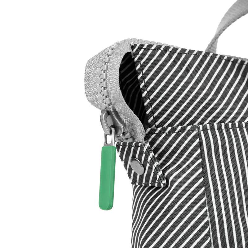 Roka Backpack Bantry B Sustainable Small Mixed Hickory Stripe zip