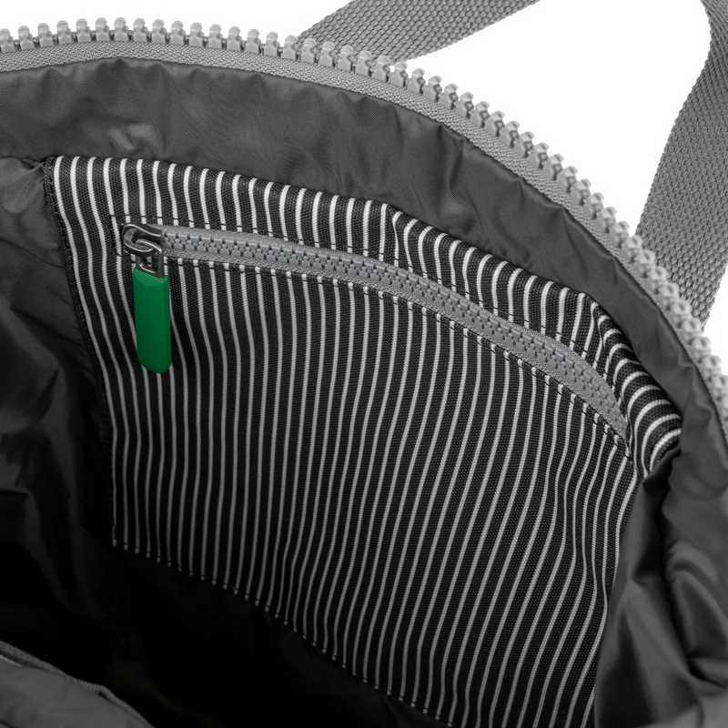 Roka Backpack Canfield B Sustainable Canvas Medium in Mixed Hickory inside