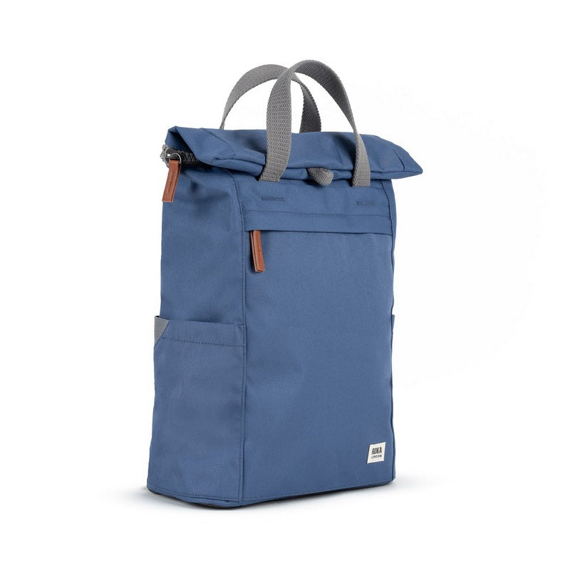 Roka Backpack Finchley A Sustainable Medium Burnt Blue FINCAMRBBL angle