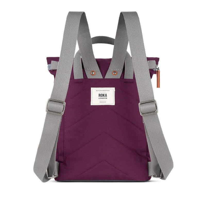 Roka Backpack Finchley A Sustainable Small in Cherry Lacquer rear