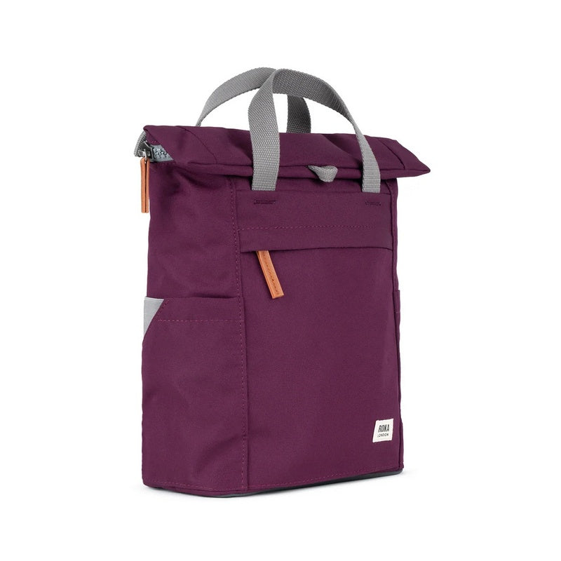 Roka Backpack Finchley A Sustainable Small in Cherry Lacquer side