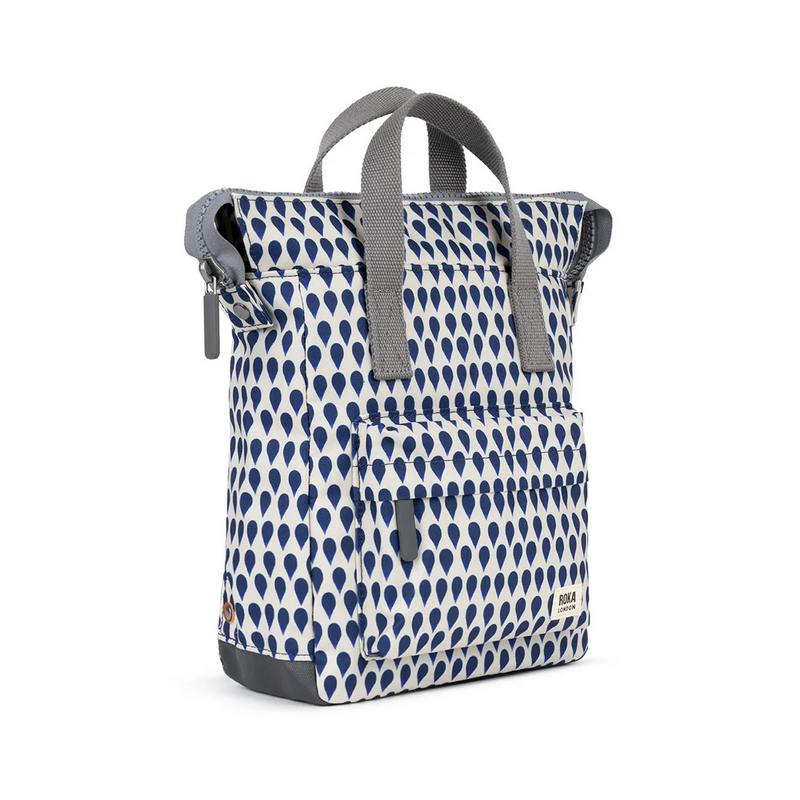 Roka Backpacks Bantry B Sustainable Small Denim Rain side