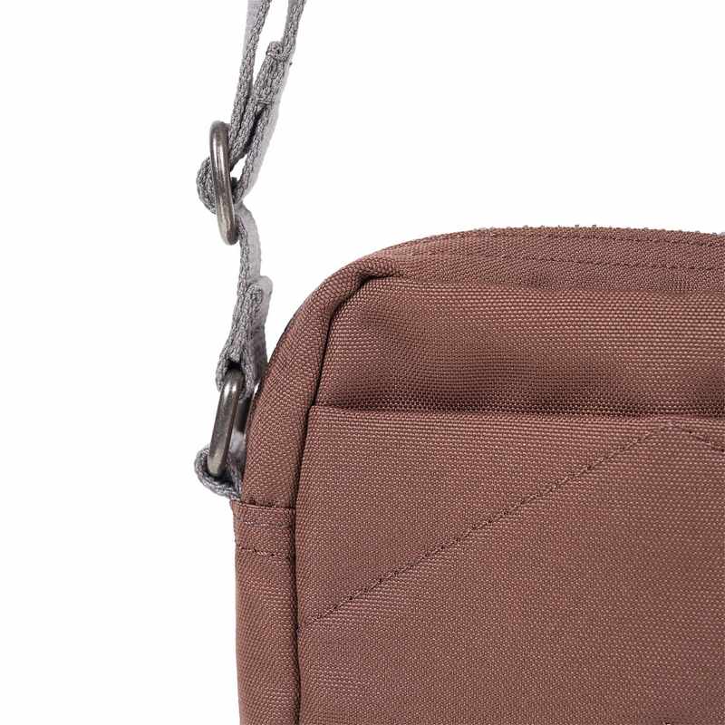 Roka Backpacks Bond Recycled Canvas Cross-body Bag Coco BONDSRCCCO detail