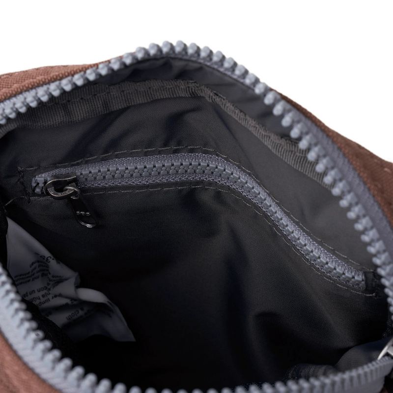 Roka Backpacks Bond Recycled Canvas Cross-body Bag Coco BONDSRCCCO interior