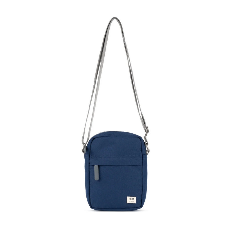 Roka Backpacks Bond Recycled Canvas Cross-body Bag Crisp Blue BONDSRCCCRB front