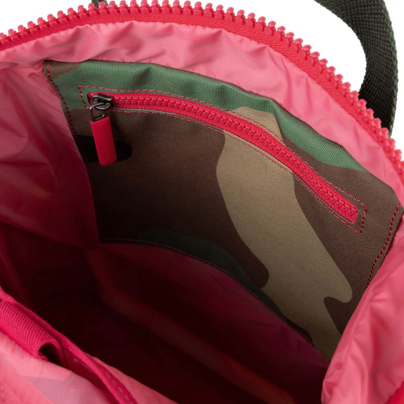 Roka Backpacks Canfield B Sustainable Small Vintage Camo internal pocket