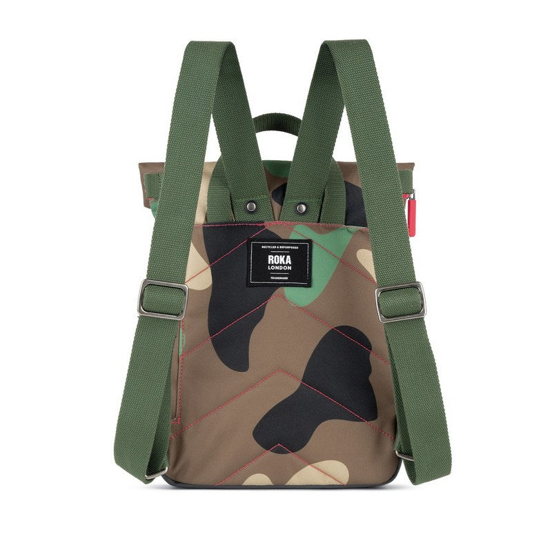 Roka Backpacks Canfield B Sustainable Small Vintage Camo rear