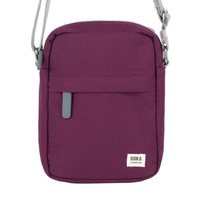 Roka Bond Recycled Canvas Cross-body Bag in Cherry Lacquer