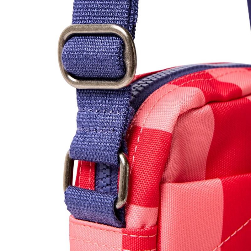 Roka Bond Recycled Canvas Cross-body Bag Circus Print strap