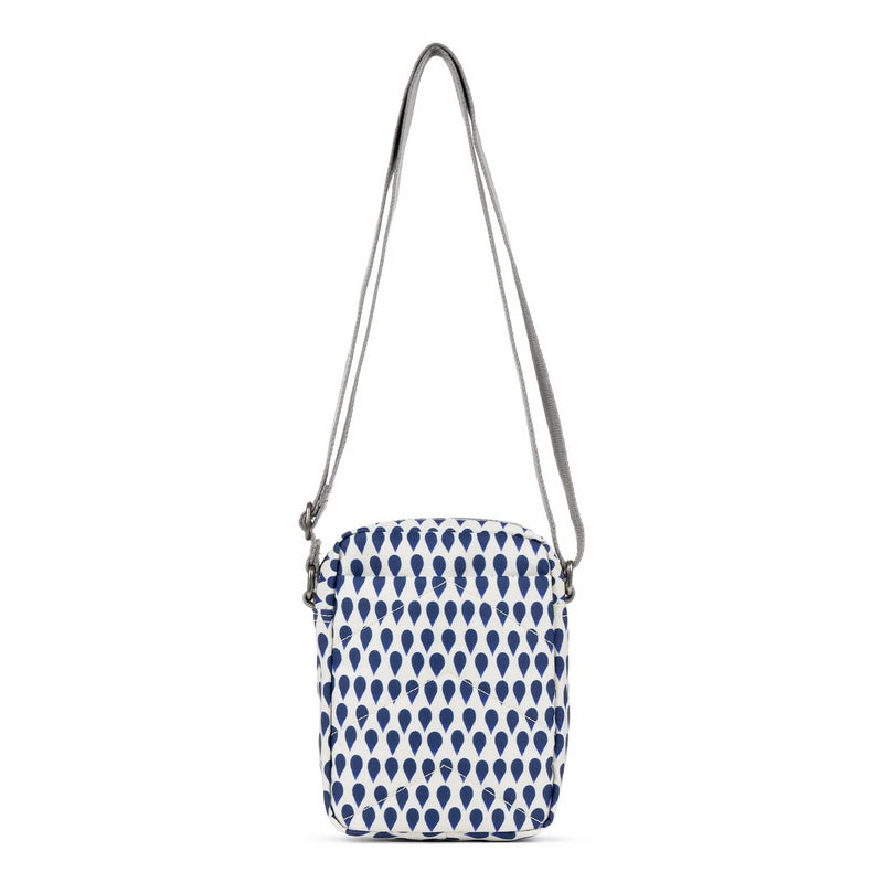 Roka Bond Recycled Canvas Cross-body Bag Denim Rain rear