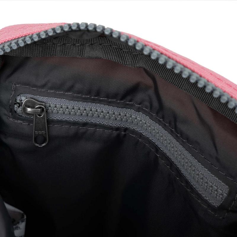 Roka Bond Recycled Canvas Cross-body Bag Rose inside