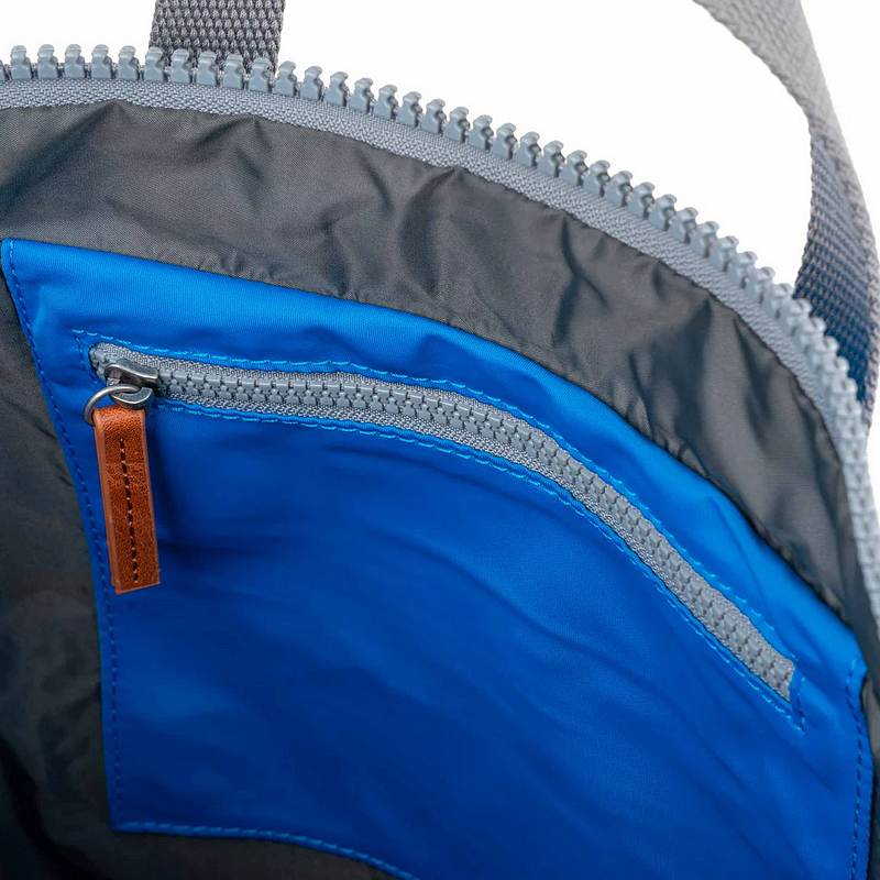 Roka Canfield B Medium Neon Blue Recycled Nylon Backpack CANFBMRNNBL insideRoka Canfield B Small Neon Blue Recycled Nylon Backpack CANFBSRNNBL inside
