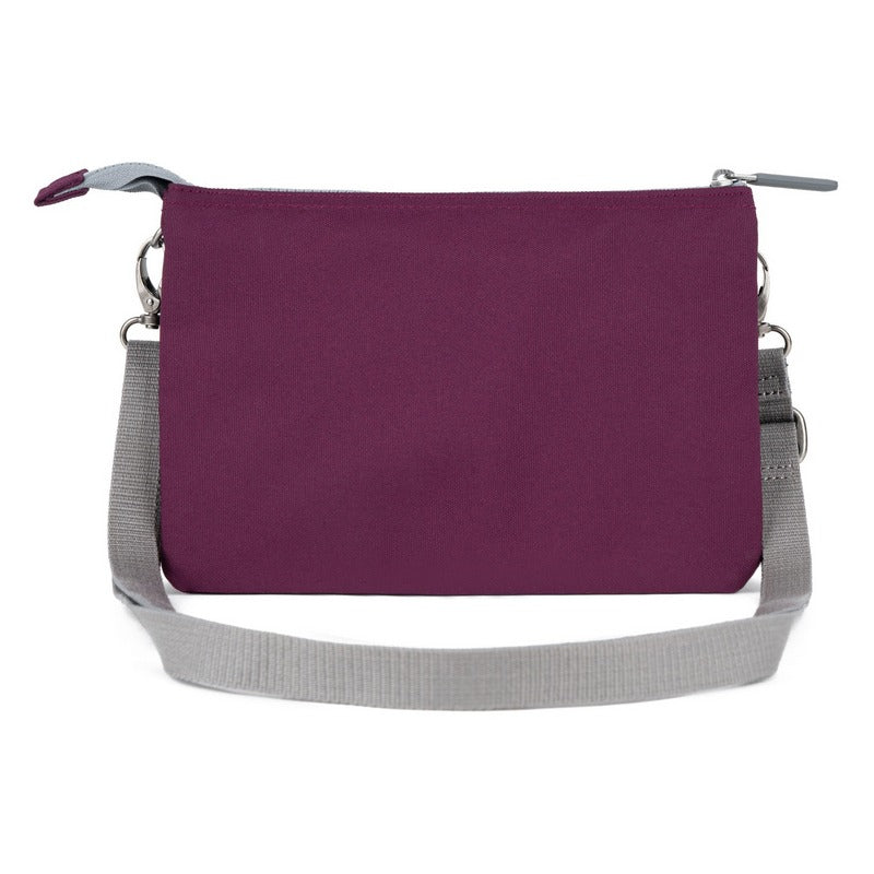 Roka Carnaby Recycled Canvas Cross-body XL Cherry Lacquer rear