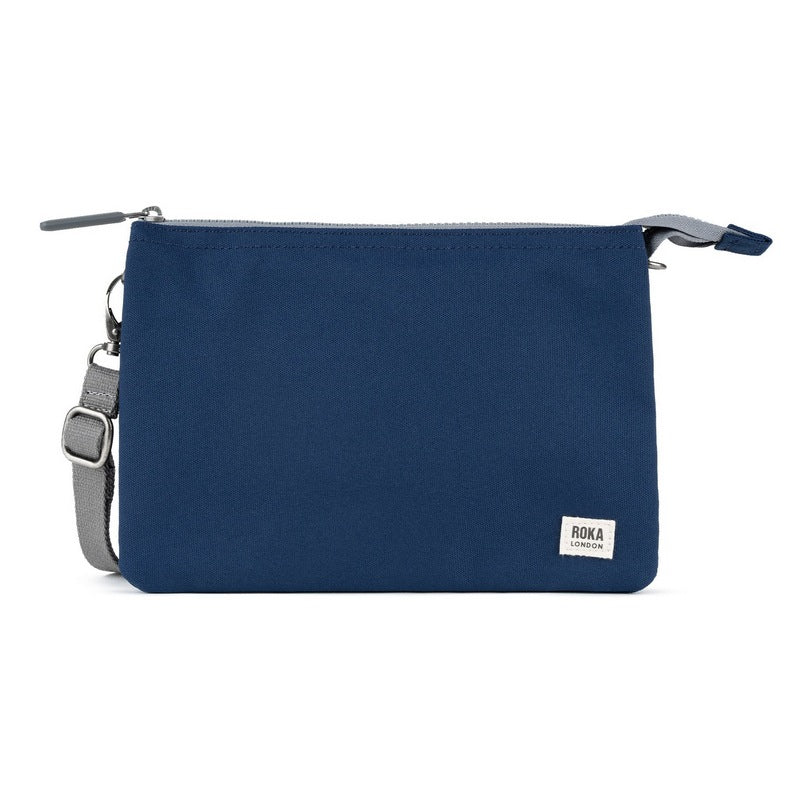 Roka Carnaby Recycled Canvas Cross-body XL Crisp Blue front