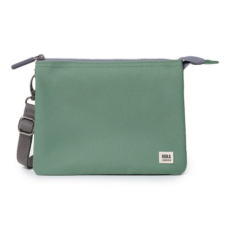 Roka Carnaby Recycled Canvas Cross-body XL Frost front