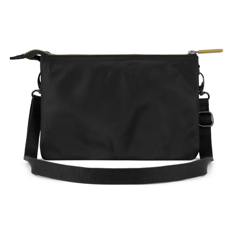 Roka Carnaby Recycled Nylon Cross-body XL Black Gold Label rear