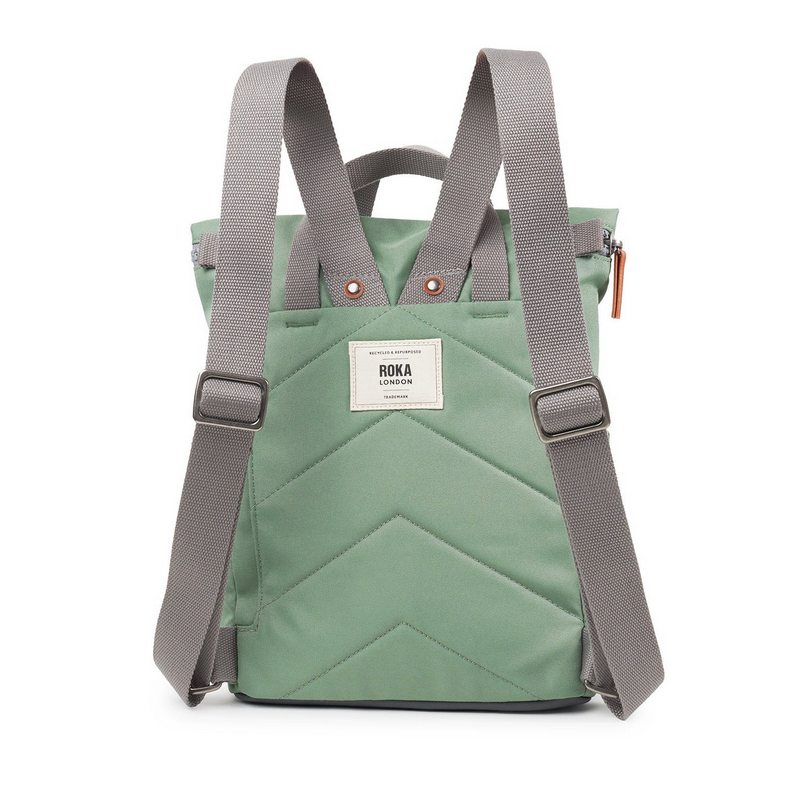 Roka Finchley A Sustainable Small Backpack Frost rear
