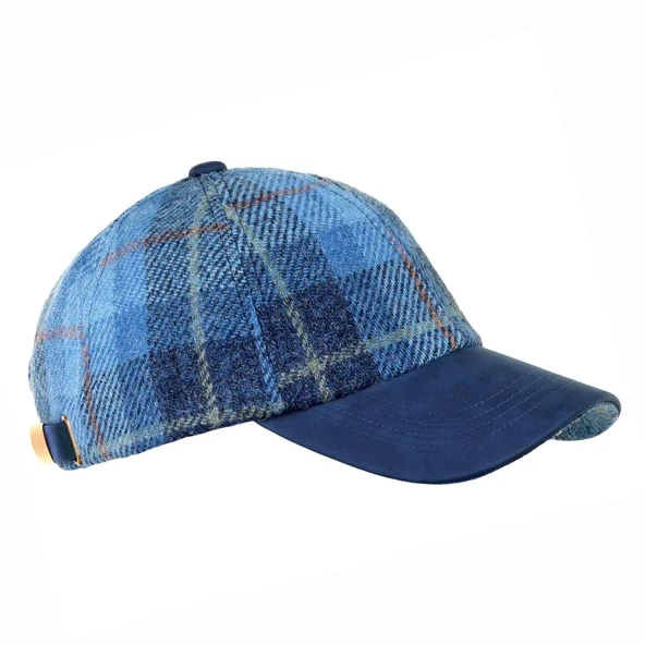 Rosalie Harris Tweed Baseball Cap ZH052 Blue Pastels main
