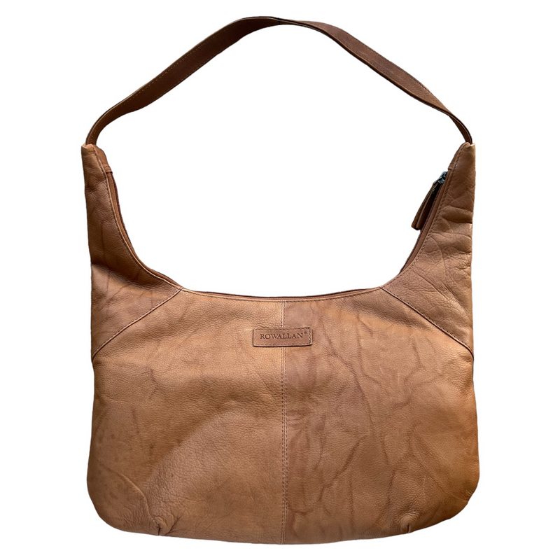 Rowallan Lyon Tan U Shape Slouchy Front Pocket Shoulder Bag 31-2803-14 rear