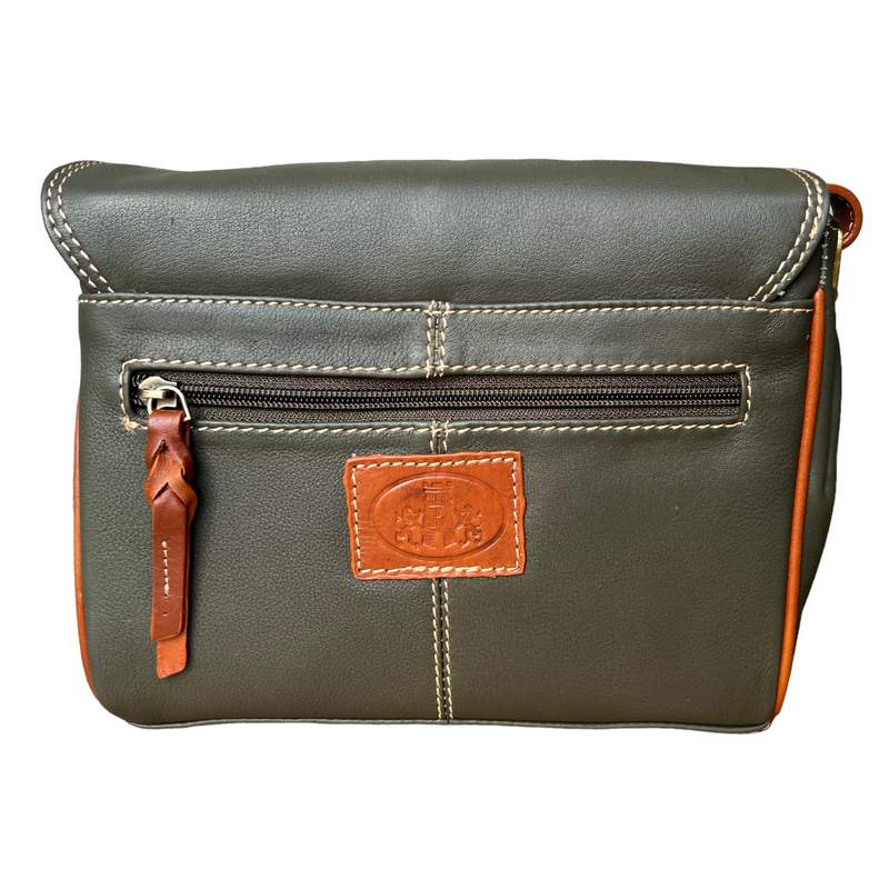 Rowallan Of Scotland Prelude Forest Green Half Flap Shoulder Bag 31-9289-08 rear