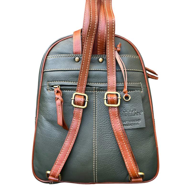 Rowallan Of Scotland Prelude Forest Green Large Backpack 31-1046-08 rear