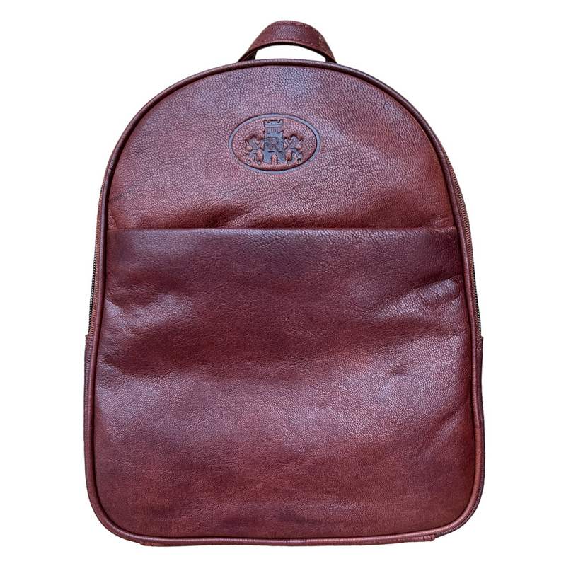 Rowallan Of Scotland Supatra Cognac Curved Top Backpack front