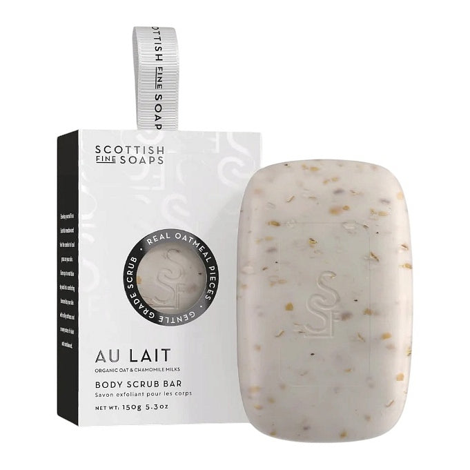 Scottish Fine Soaps Au Lait Exfoliating Body Scrub Bar main