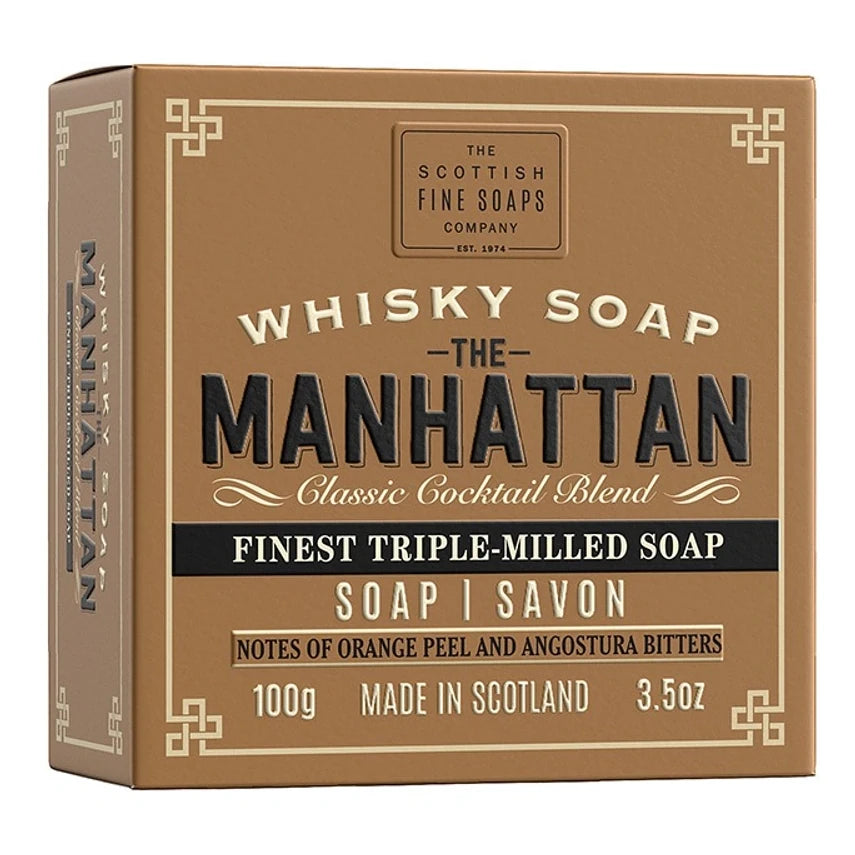Scottish Fine Soaps Soap In A Carton Whisky Manhattan front