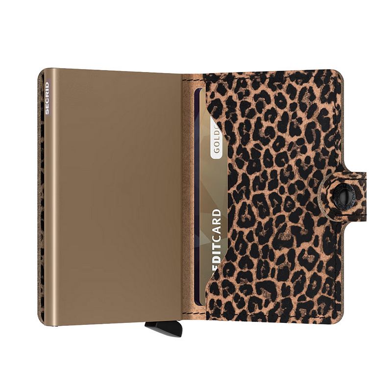 Secrid RFID Mini Wallet Leo Beige open
