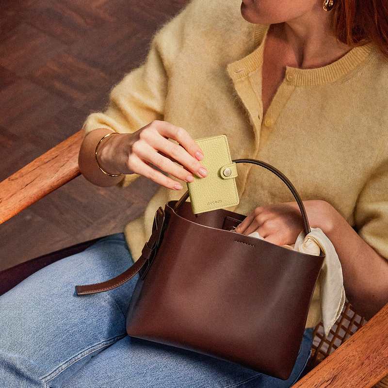 Secrid RFID Mini Wallet Pebble Butter Yellow lifestyle