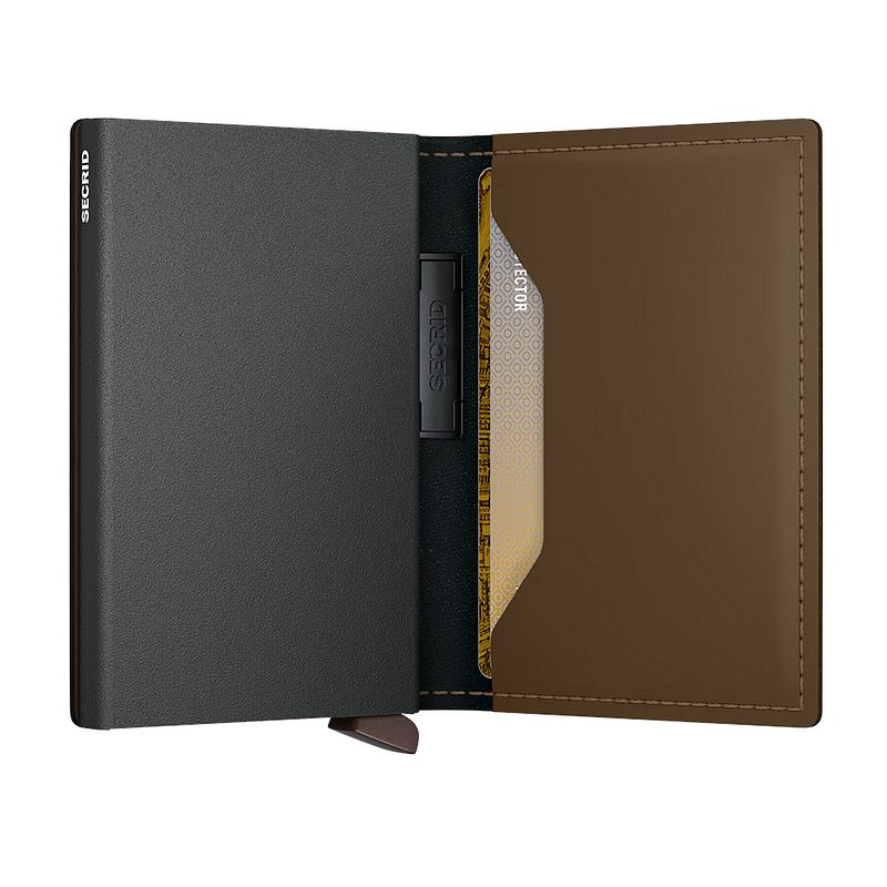 Secrid RFID Wallets Banded Wallet Matte Earth Beige open