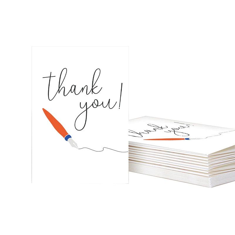 Thank You Pen Pack of Ten Cards PQE238 Main