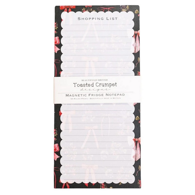 Toasted Crumpet Bows & Berries Magnetic Shopping List Pad SPAD83 front