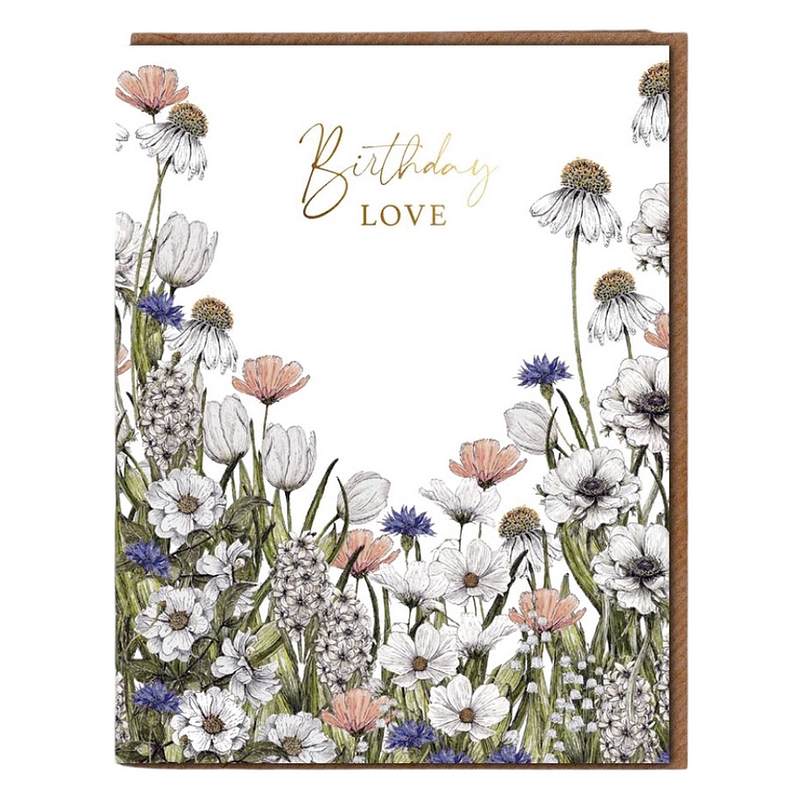 Toasted Crumpet Designs Birthday Love Wildflower Meadows Card RW16 front