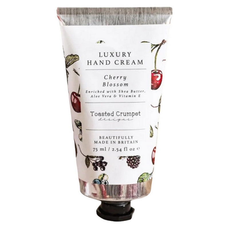 Toasted Crumpet Designs Cherry Blossom Luxury Hand Cream HC81 front